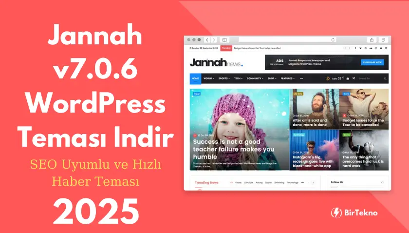 Jannah v7.0.6 WordPress Teması İndir – SEO Uyumlu ve Hızlı Haber Teması