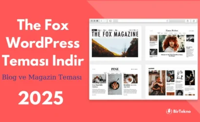 The Fox WordPress Teması İndir 2025 - Blog ve Magazin Teması