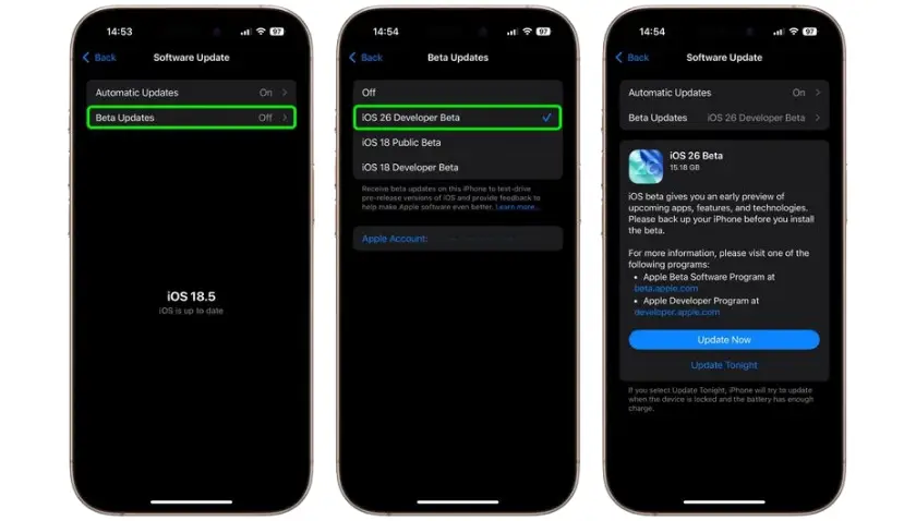 iOS 26 Geliştirici Betası Nasıl Yüklenir? İşte Tüm Detaylar!