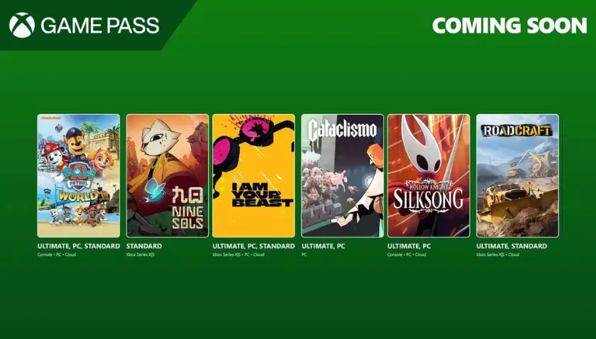 Xbox Game Pass Eylül Oyunları Açıklandı: Hollow Knight Silksong Sürprizi!