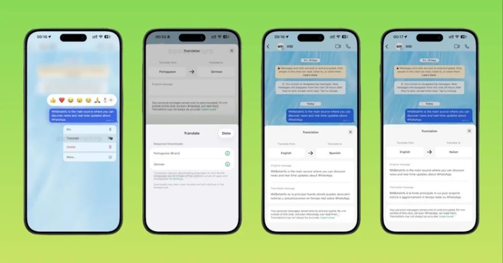 WhatsApp Çeviri Özelliği Yayında: Dil Engeline Son Verin ve Anında İletişime Geçin! 1 WhatsApp Çeviri Özelliği Yayında: Dil Engeline Son Verin ve Anında İletişime Geçin!