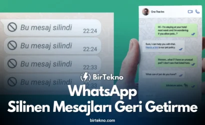 ​WhatsApp Silinen Mesajları Geri Getirme 2026! Silinen Mesajları Görme