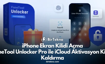 iPhone Ekran Kilidi Açma: FoneTool Unlocker Pro ile iCloud Aktivasyon Kilidi Kaldırma (1 Yıllık Ücretsiz Lisans 2025)