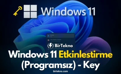 Windows 11 Etkinleştirme (Programsız) – 2026